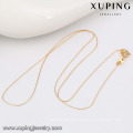 42963 -Xuping Simple style Gold Chain jwelleries necklace women